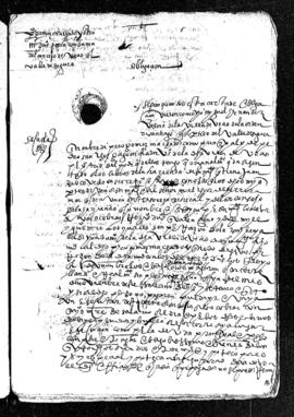 Carta de obligación de Miguel Hernández, vecino de Beas, en nombre de Pedro Gómez Machado y de Pe...
